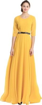 scenestealer Women Maxi Yellow Dress