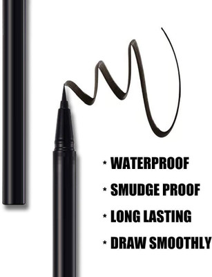 Amaryllis Super Long Lasting Smudge Proof Liquid Eyeliner 2.5 g(Black)