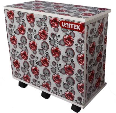 UNITEK Wooden Printed Grey Inverter Trolley Box Trolley for Inverter and Battery