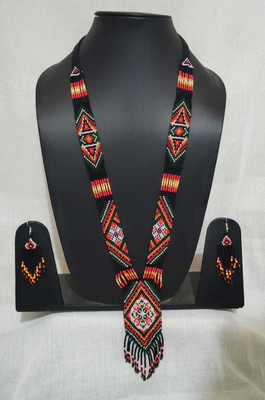Lifefashion Glass Red, Black Jewellery Set(Pack of 1)