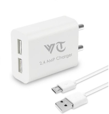 Veera tech Wall Charger Accessory Combo for Redmi Mi 9 Mi 9 Explorer MI, Android and IOS for quick charging (2.4 amp)(White)