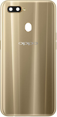 Purplesavvy OPPO A7 With Side Volume & Power Keys Back Panel(Gold)