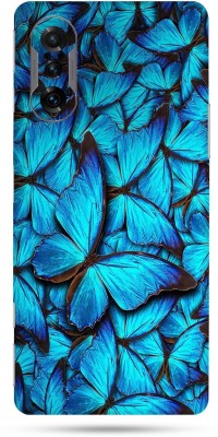 OggyBaba xiaomi poco f3 gt Mobile Skin(Sky Blue Butterfly Skin Matte Finish)