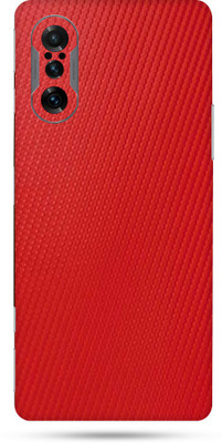 OggyBaba xiaomi poco f3 gt Mobile Skin(Charming Red Carbon Fibre Skin Matte Finish)
