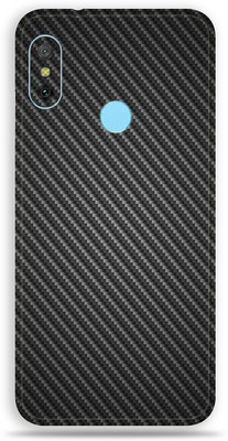Jeeva Creation Mi Redmi Note 6 Pro, Mi Redmi Note 6 Pro Mobile Skin(Ultra Super Black Carbon Fiber Wallpaper Skin Skin Fiber Skin With High Matte Finish.)
