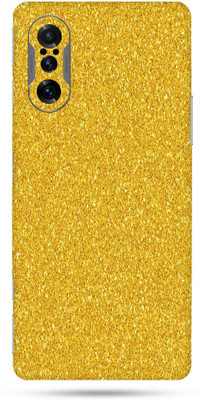 OggyBaba xiaomi poco f3 gt Mobile Skin(Golden Glitter Skin Matte Finish)
