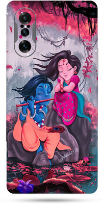 OggyBaba xiaomi poco f3 gt Mobile Skin(Radha Krisnna Skin Matte Finish)