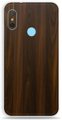 Jeeva Creation Mi Redmi Note 6 Pro, Mi Redmi Note 6 Pro Mobile Skin(Ultra Super Mahogany Wood Skin Fiber Skin With High Matte Finish.)
