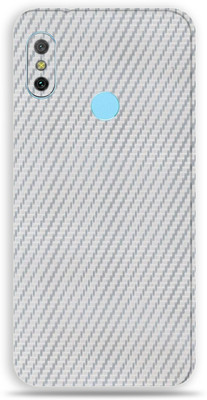 BUGGU Mi Redmi Note 6 Pro, Mi Redmi Note 6 Pro Mobile Skin(Ultra Super Silver Carbon Fiber Fiber Skin With High Matte Finish., Mobile Skin (Back+Side+Camera))