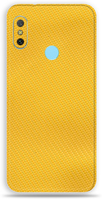 BugguSkin Mi Redmi Note 6 Pro Mobile Skin(Ultra Super Yellow Carbon Fiber Skin With High Matte Finish., Mobile Skin (Back+Side+Camera))