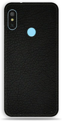 BugguSkin Mi Redmi Note 6 Pro Mobile Skin(Ultra Super Black Leather Skin With High Matte Finish., Mobile Skin (Back+Side+Camera))