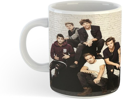 ADN21 All Day New Printed One Direction Ceramic Coffee 2 Ceramic Coffee Mug(330 ml)