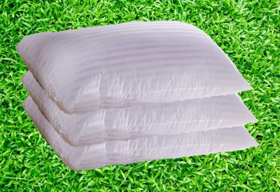 Flipkart SmartBuy Microbeads Stripes Sleeping Pillow Pack of 3(White)