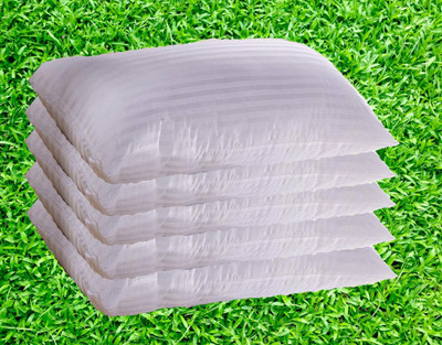 Flipkart SmartBuy Microbeads Stripes Sleeping Pillow Pack of 5(White)