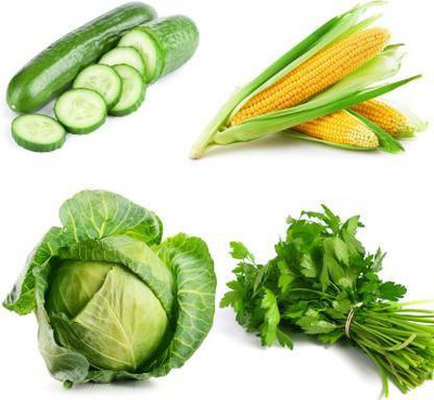 Kenware Seeds 4 Varieties of vegetables Combo Pack Seed Coriander,Zuccini,Cauliflower,Corn Seed(20 per packet)