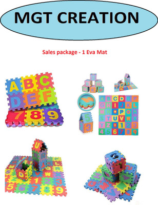MGT CREATION Pieces Learning Alphabet & Number Puzzle Foam mat with Picture Eva Mat for Kids Interlocking Learning Alphabet (A to Z) and Number (0 to 10)(36 Pieces)