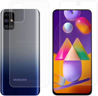 CASE CREATION Front and Back Screen Guard for Samsung Galaxy M21 Front Back All Round 360 Protection Case Cover Guard(Pack of 2)