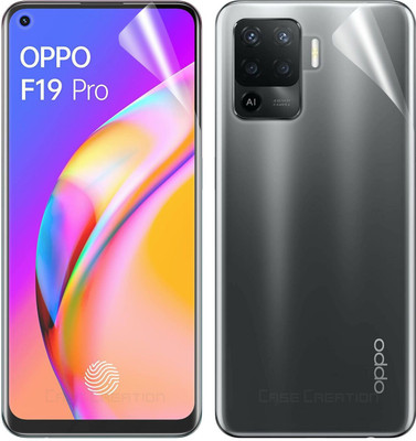 CASE CREATION Front and Back Screen Guard for Oppo F19 Pro(Pack of 2)