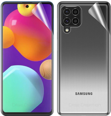 CASE CREATION Front and Back Screen Guard for Samsung Galaxy F62(Pack of 2)