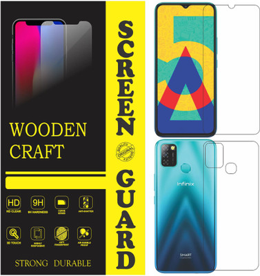 wooden craft Front and Back Tempered Glass for Infinix Smart 5A {Flexible}, X657C, Smart 5A(Pack of 2)