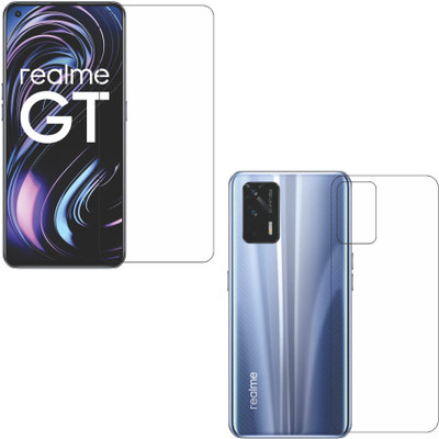 wooden craft Front and Back Tempered Glass for Realme GT 5G {Flexible}, RMX2202, GT 5G(Pack of 2)
