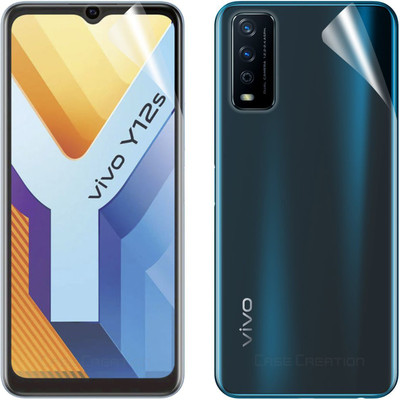 CASE CREATION Front and Back Screen Guard for Vivo Y12s 2021 Front Back Screen Guard(Pack of 2)