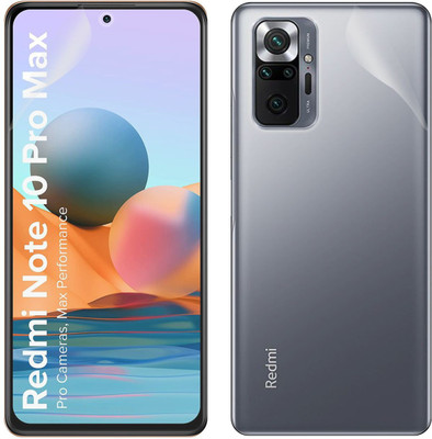 CASE CREATION Front and Back Screen Guard for Xiaomi Redmi Note 10 Pro Max 2021 Front Back Screen Guard(Pack of 2)