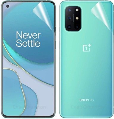CASE CREATION Front and Back Screen Guard for Oneplus 8T(Pack of 2)