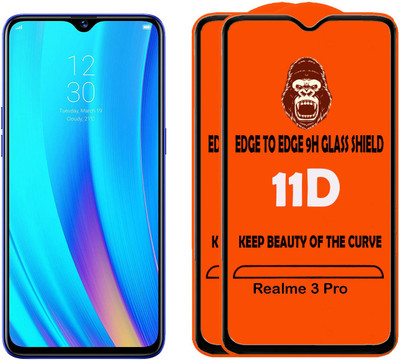 Digilett Tempered Glass Guard for Realme 3 Pro(Pack of 2)