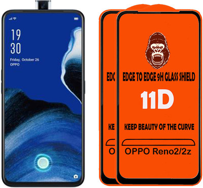 Digilett Tempered Glass Guard for OPPO Reno 2z(Pack of 2)