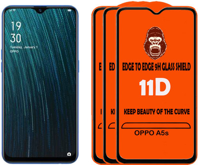 HQ Protection Tempered Glass Guard for OPPO A5s(Pack of 3)