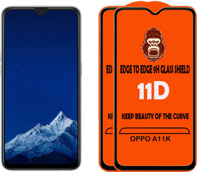 Digilett Tempered Glass Guard for OPPO A11K(Pack of 2)