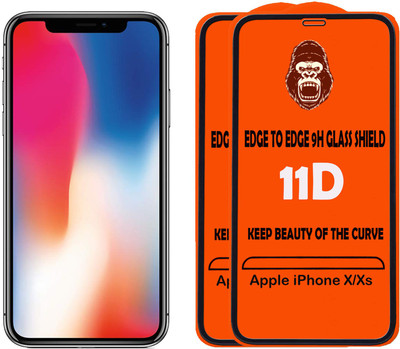 HQ Protection Tempered Glass Guard for Apple iPhone XS(Pack of 2)