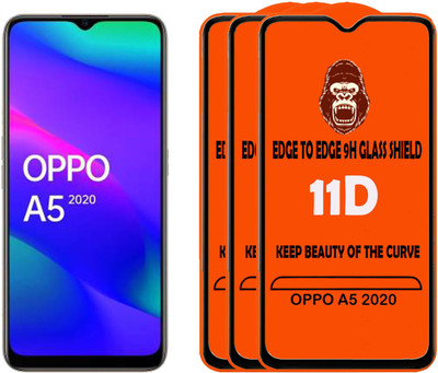 Digilett Tempered Glass Guard for OPPO A5 2020(Pack of 3)