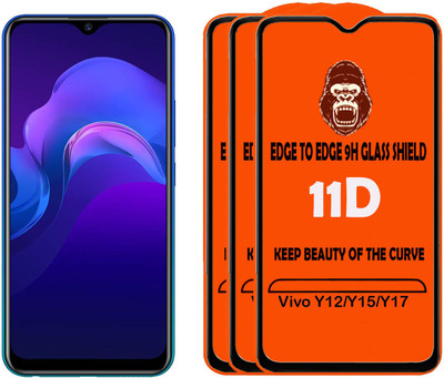 Digilett Tempered Glass Guard for Vivo Y12(Pack of 3)