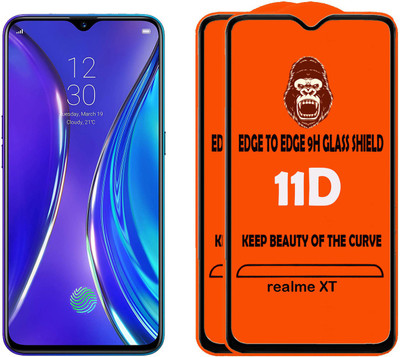 Digilett Tempered Glass Guard for Realme XT(Pack of 2)