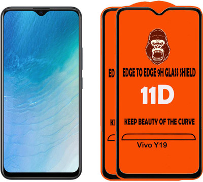 Digilett Tempered Glass Guard for Vivo Y19(Pack of 2)