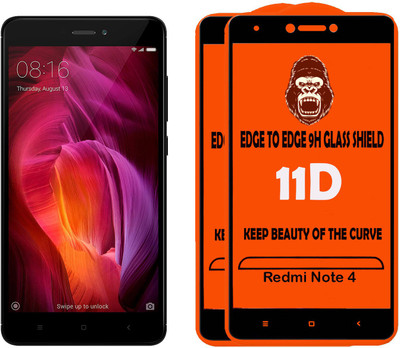 Digilett Tempered Glass Guard for Mi Redmi Note 4(Pack of 2)