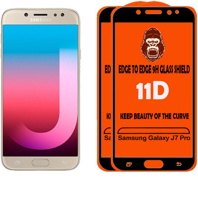 Unirock Tempered Glass Guard for Samsung Galaxy J7 Pro(Pack of 2)