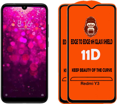 Unirock Tempered Glass Guard for Redmi Y3(Pack of 3)