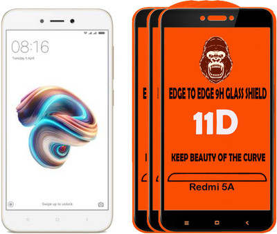 Unirock Tempered Glass Guard for Mi Redmi 5A(Pack of 3)