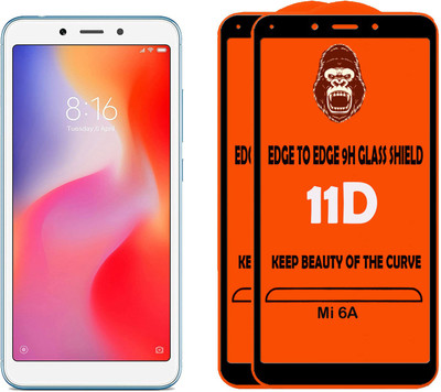 Digilett Tempered Glass Guard for Mi Redmi 6A(Pack of 2)