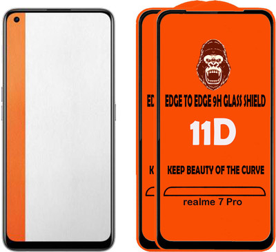 Digilett Tempered Glass Guard for realme 7 Pro(Pack of 2)