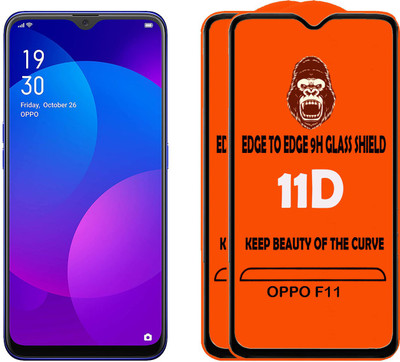 Digilett Tempered Glass Guard for OPPO F11(Pack of 2)