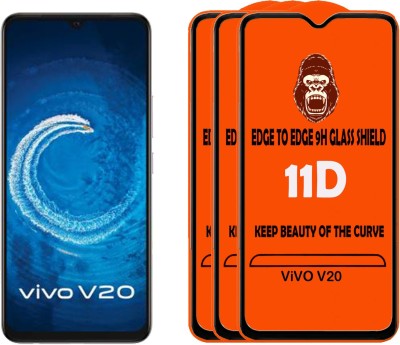 Unirock Tempered Glass Guard for ViVO V20(Pack of 3)