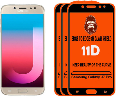 Unirock Tempered Glass Guard for Samsung Galaxy J7 Pro(Pack of 3)