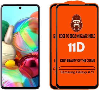 Digilett Tempered Glass Guard for Samsung Galaxy A71(Pack of 2)
