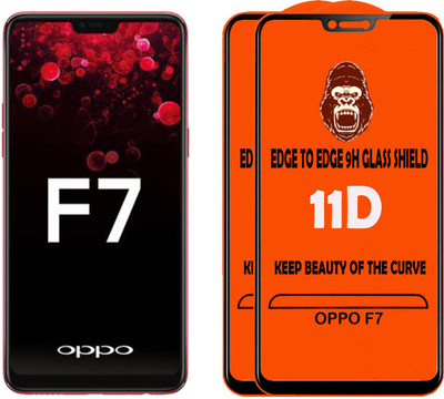 Digilett Tempered Glass Guard for OPPO F7(Pack of 2)