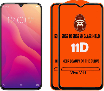 Digilett Tempered Glass Guard for Vivo V11(Pack of 2)