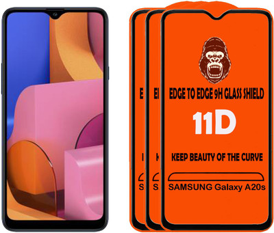 Digilett Tempered Glass Guard for SAMSUNG Galaxy A20s(Pack of 3)